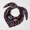 Floral Square Scarf Night Sky -Anntaylor Shop 853373 1362