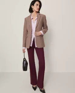 The Petite Greenwich Blazer Cardamom Heather 9 The Petite Greenwich Blazer Cardamom Heather -Anntaylor Shop 853394 4139 ALT3
