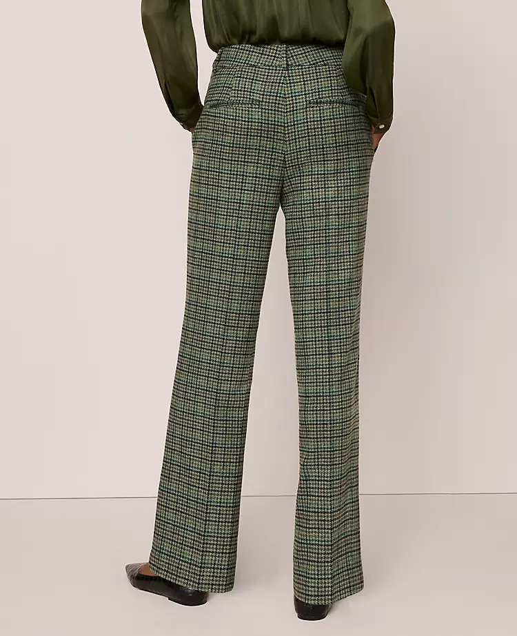 The Jayne Trouser In Houndstooth Muted Moss 5 The Jayne Trouser In Houndstooth Muted Moss - Image 3