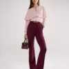 The Petite Skinny Flare Pant In Ponte Poised Plum -Anntaylor Shop 853457 9536 MKTG1