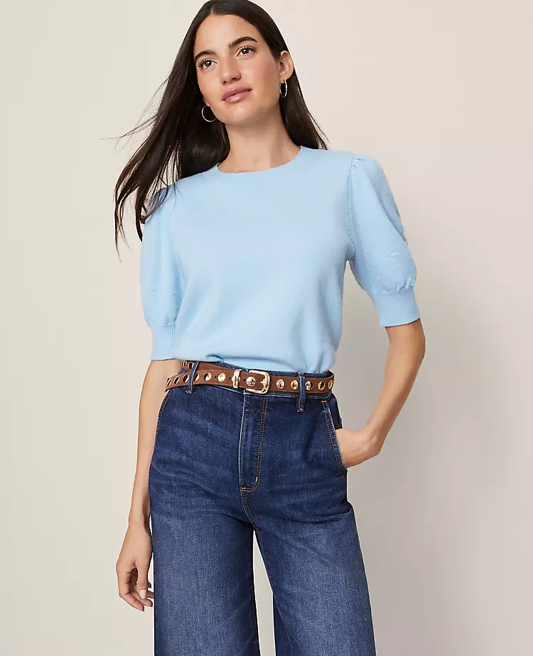Petite Weekend Collection Ruched Sweater Tee Park Fountain 3 Petite Weekend Collection Ruched Sweater Tee Park Fountain