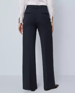 The Petite Wide-Leg Pant In Ponte Carbon Navy 8 The Petite Wide-Leg Pant In Ponte Carbon Navy -Anntaylor Shop 853487 2288 ALT2