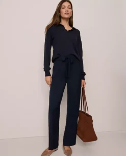 Weekend Collection High Rise Tapered Pant Night Sky 9 Weekend Collection High Rise Tapered Pant Night Sky -Anntaylor Shop 853633 1362 ALT3