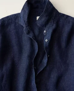 Haven Well Within The Daily Shirt In Linen Night Navy 13 Haven Well Within The Daily Shirt In Linen Night Navy -Anntaylor Shop 854143 1040 ALT4