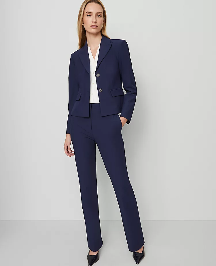 The Petite High Rise Skinny Trouser In Bi-Stretch Pure Sapphire 3 The Petite High Rise Skinny Trouser In Bi-Stretch Pure Sapphire