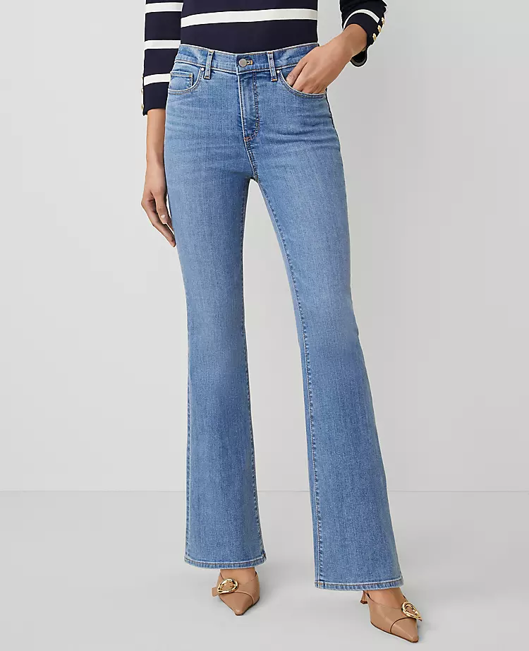 The Petite Boot Jean Light Mid Indigo Wash 4 The Petite Boot Jean Light Mid Indigo Wash - Image 2