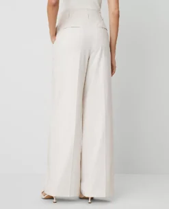 The Wide-Leg Pant Tan Texture -Anntaylor Shop 856864 0144 ALT2