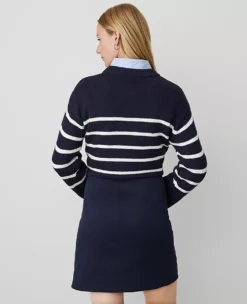 Petite Weekend Collection Effortless Wrap Skirt Night Sky -Anntaylor Shop 856895 1362 ALT2