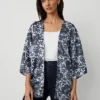 Floral Kimono Winter White -Anntaylor Shop 856956 9192