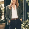The Greenwich Blazer In Houndstooth Muted Moss 2 The Greenwich Blazer In Houndstooth Muted Moss -Anntaylor Shop 856961 522701 MKTG1