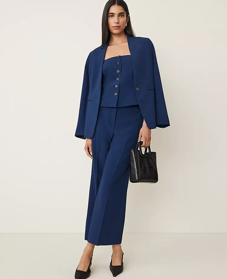 The Strapless Vest In Fluid Crepe Pure Sapphire 7 The Strapless Vest In Fluid Crepe Pure Sapphire - Image 5