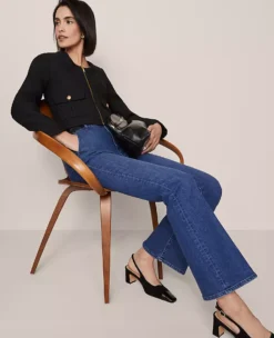 Tweed Cropped Jacket Black -Anntaylor Shop 856978 2222 ALT2