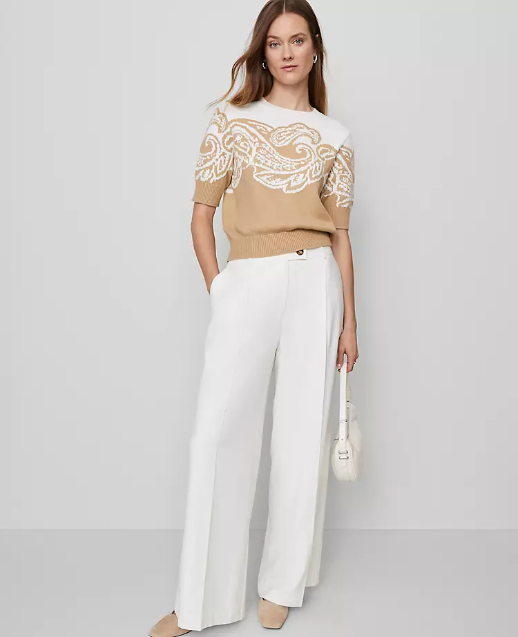 The Modern Wide-Leg Trouser Winter White 3 The Modern Wide-Leg Trouser Winter White