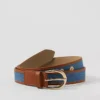 Denim Grommet Belt Dark Denim Blue 1 Denim Grommet Belt Dark Denim Blue -Anntaylor Shop 857033 9096