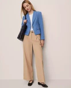 The Cutaway Blazer In Tweed Cool Cascades -Anntaylor Shop 857059 019815 ALT2