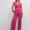 The Belted Blazer Berry Splash -Anntaylor Shop 857093 019799