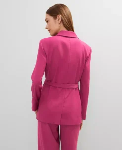 The Belted Blazer Berry Splash -Anntaylor Shop 857093 019799 ALT1