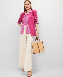 The Belted Blazer Berry Splash -Anntaylor Shop 857093 019799 ALT2