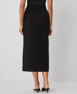 The Column Maxi Skirt In Fluid Crepe Black 7 The Column Maxi Skirt In Fluid Crepe Black -Anntaylor Shop 857103 2222 ALT2