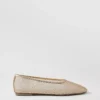 Mesh Ballet Flat Gold -Anntaylor Shop 857114 3019