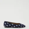 Weekend Collection Floral Ballet Flat Night Sky -Anntaylor Shop 857120 1362