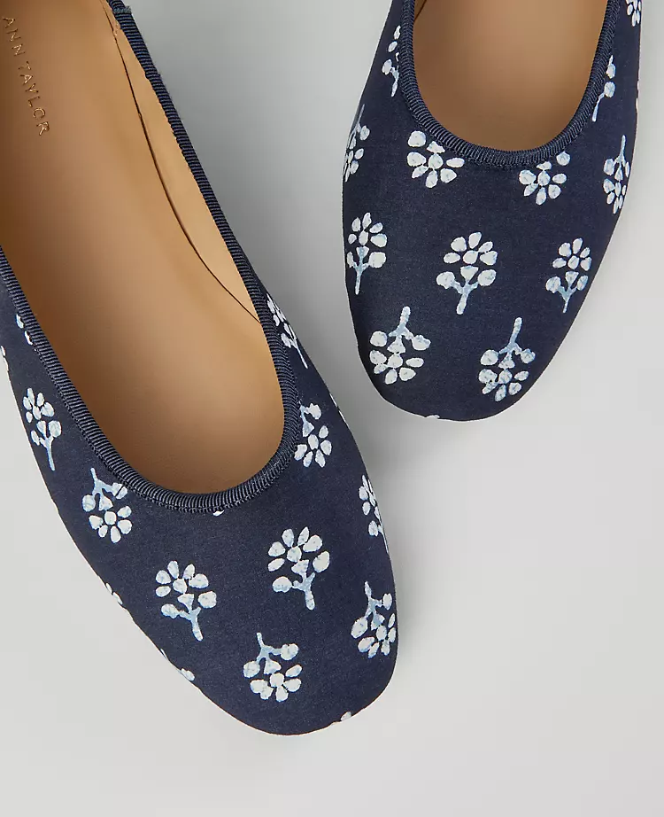 Weekend Collection Floral Ballet Flat Night Sky 4 Weekend Collection Floral Ballet Flat Night Sky - Image 2