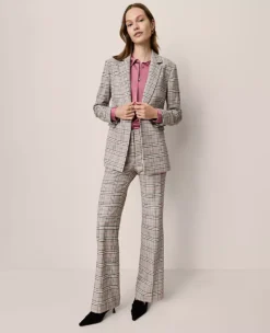 The Jayne Trouser In Plaid Pale Sandalwood 8 The Jayne Trouser In Plaid Pale Sandalwood -Anntaylor Shop 857177 522577
