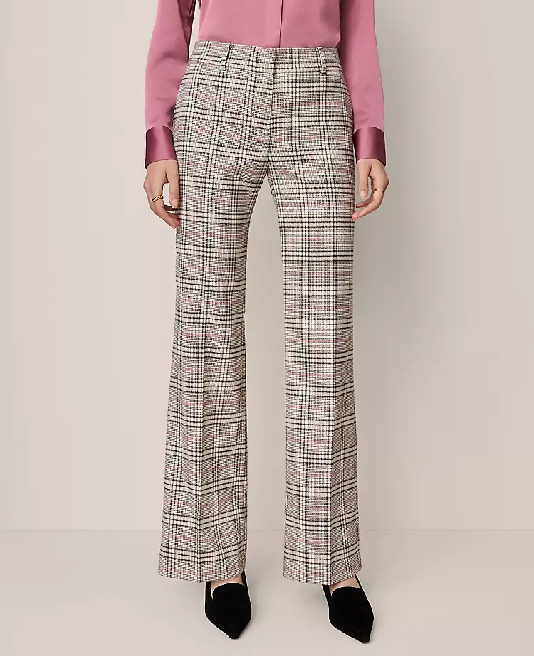 The Jayne Trouser In Plaid Pale Sandalwood 5 The Jayne Trouser In Plaid Pale Sandalwood - Image 3
