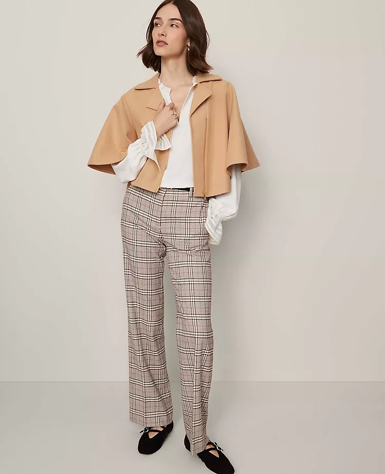 The Jayne Trouser In Plaid Pale Sandalwood 7 The Jayne Trouser In Plaid Pale Sandalwood - Image 5