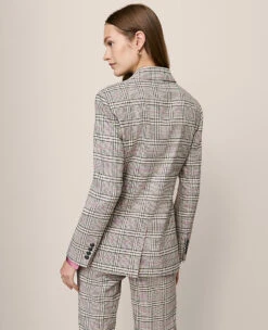 The Crosby Blazer In Plaid Pale Sandalwood 8 The Crosby Blazer In Plaid Pale Sandalwood -Anntaylor Shop 857210 522577 ALT1
