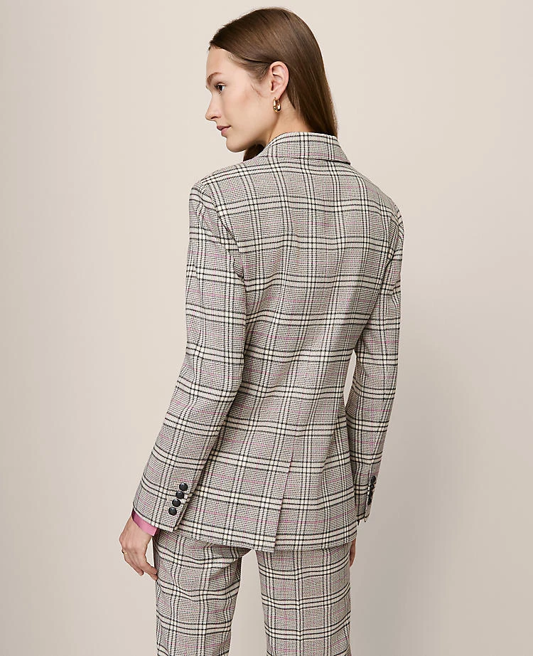The Crosby Blazer In Plaid Pale Sandalwood 5 The Crosby Blazer In Plaid Pale Sandalwood - Image 3