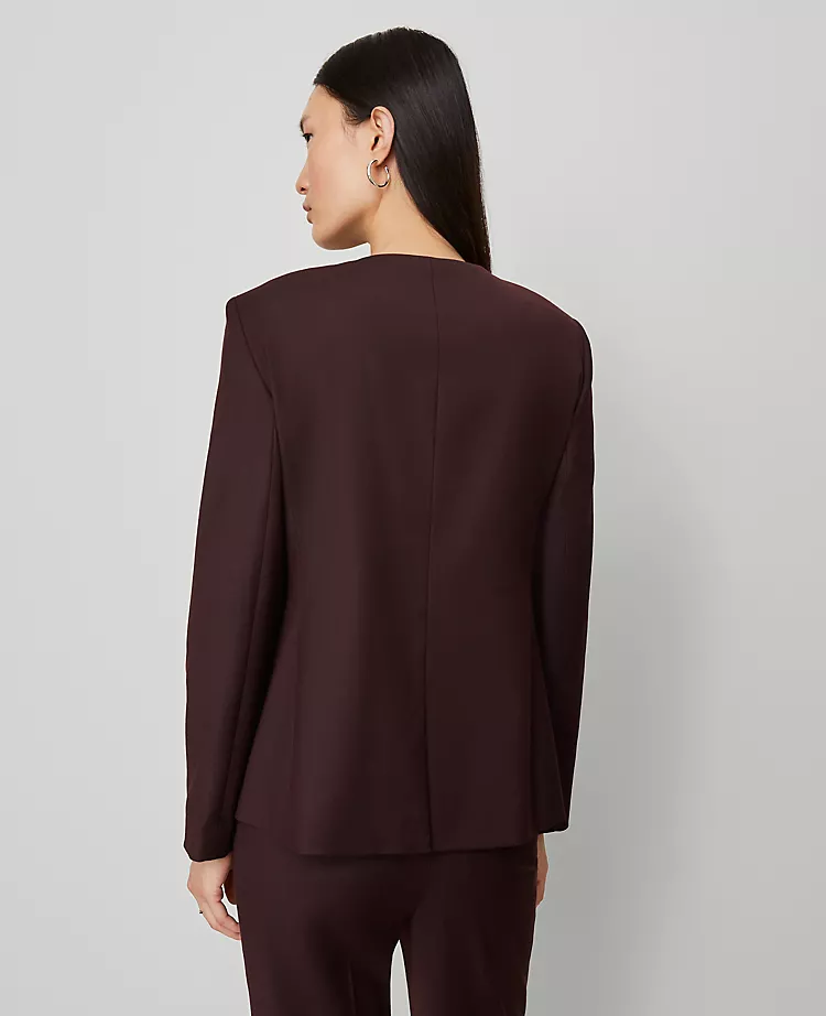 The Curved Hem Jacket Classic Burgundy 5 The Curved Hem Jacket Classic Burgundy - Image 3