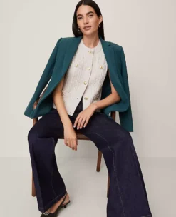 The Greenwich Blazer Deep Atlantic Teal -Anntaylor Shop 857236 2073 ALT3