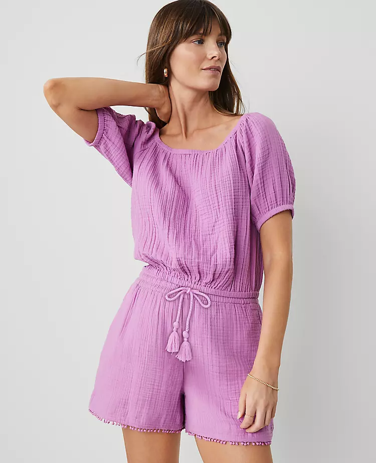 The Petite Pull-On Short In Triple Cloth Orchid Glow 4 The Petite Pull-On Short In Triple Cloth Orchid Glow - Image 2