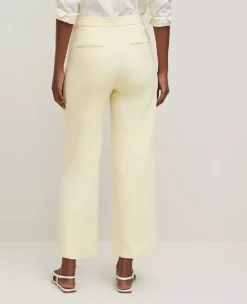 The Petite Grace Straight Pant Yellow Buttercream -Anntaylor Shop 857381 019667 ALT2
