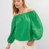 Petite Eyelet Off The Shoulder Top Natural Green 1 Petite Eyelet Off The Shoulder Top Natural Green -Anntaylor Shop 857473 1025