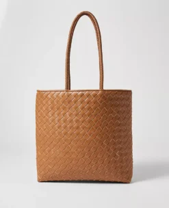 Weekend Collection Woven Tote Bag Autumn Ochre
