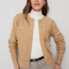 Petite Textured Cardigan Cafe Au Lait -Anntaylor Shop 857558 5824