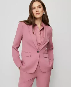 The One-Button Blazer Smokey Rose -Anntaylor Shop 857584 019862 ALT2