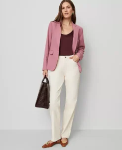 The One-Button Blazer Smokey Rose -Anntaylor Shop 857584 019862 ALT3