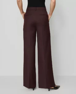 The Wide-Leg Pant Classic Burgundy -Anntaylor Shop 857670 019903 ALT2