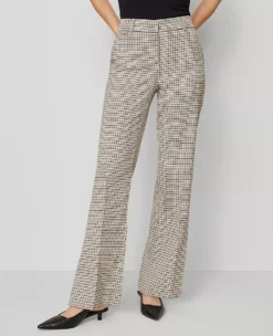 The Jayne Trouser In Houndstooth Cafe Au Lait 8 The Jayne Trouser In Houndstooth Cafe Au Lait -Anntaylor Shop 857739 522581 ALT1