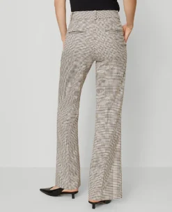 The Jayne Trouser In Houndstooth Cafe Au Lait 9 The Jayne Trouser In Houndstooth Cafe Au Lait -Anntaylor Shop 857739 522581 ALT2
