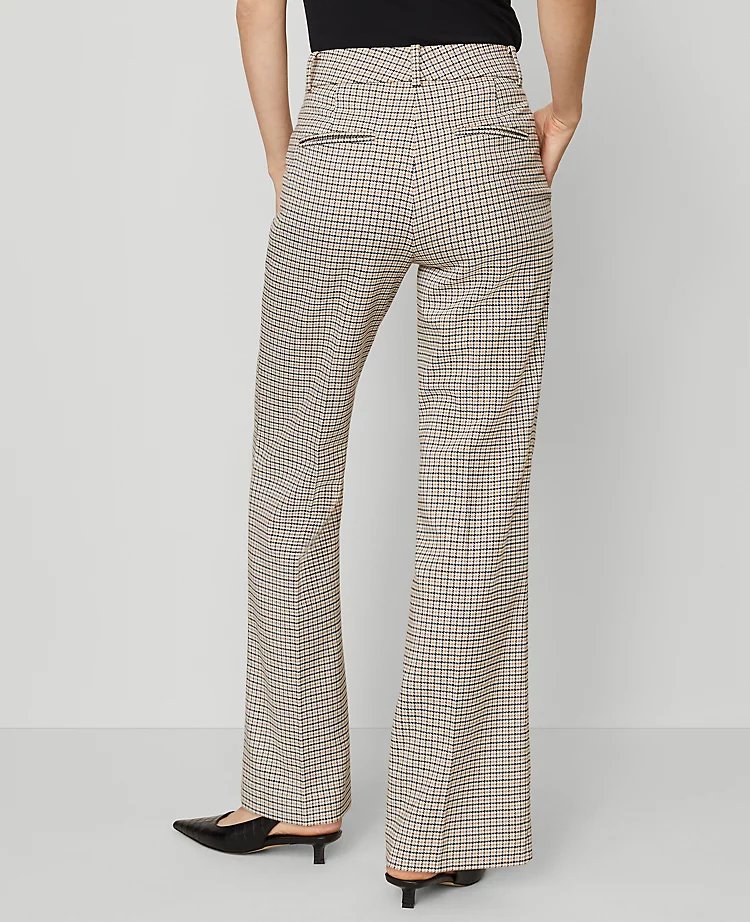 The Jayne Trouser In Houndstooth Cafe Au Lait 5 The Jayne Trouser In Houndstooth Cafe Au Lait - Image 3