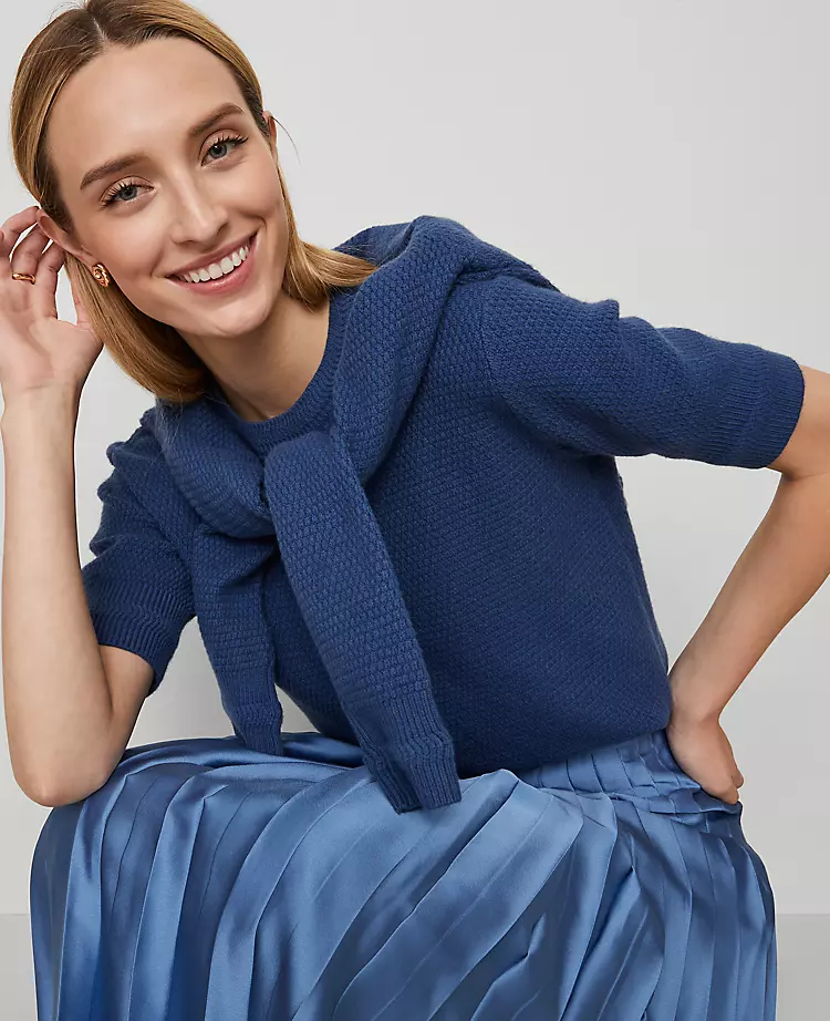 Petite Satin Pleated Midi Skirt Cool Cascades 7 Petite Satin Pleated Midi Skirt Cool Cascades - Image 5