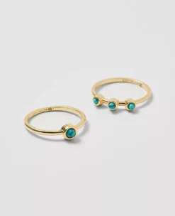 Turquoise Ring Set Turquoise Ocean