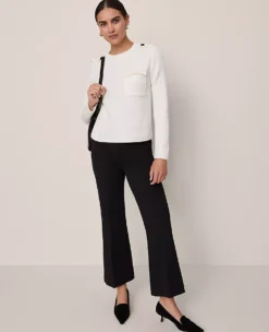 The Side-Zip Flare Pant Black -Anntaylor Shop 857925 2222