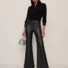 The Faux Leather Flare Pant Black 2 The Faux Leather Flare Pant Black -Anntaylor Shop 857948 2222