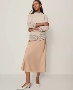 Striped Relaxed Perfect Shirt Night Sky/White Stripe 7 Striped Relaxed Perfect Shirt Night Sky/White Stripe -Anntaylor Shop 858480 020289 ALT2