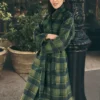 Plaid Trench Coat Bonsai Tree -Anntaylor Shop 858523 522891 MKTG1
